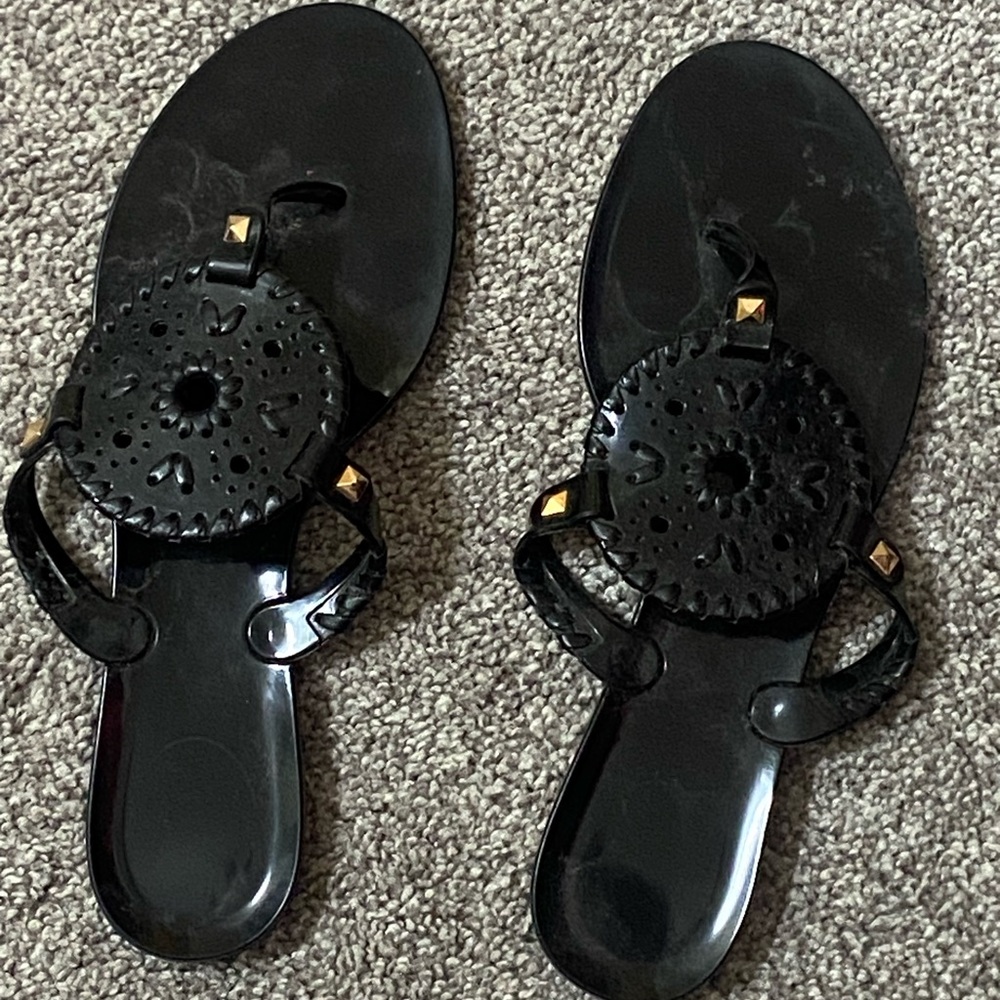 Jack Rogers Georgica Black Women's Sandals